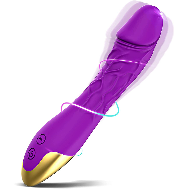 2 Färger Realistic Vibrator Dildos för kvinna silikon vattentät