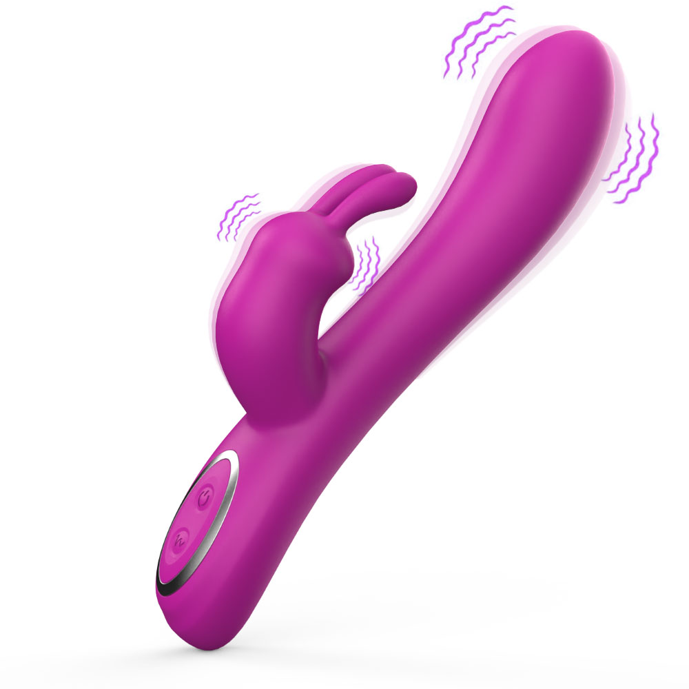 Kaninhuvud G-punktsvibrator för nybörjare Klitstimulator Dildovibrator USB Vuxenprodukter vibratorer