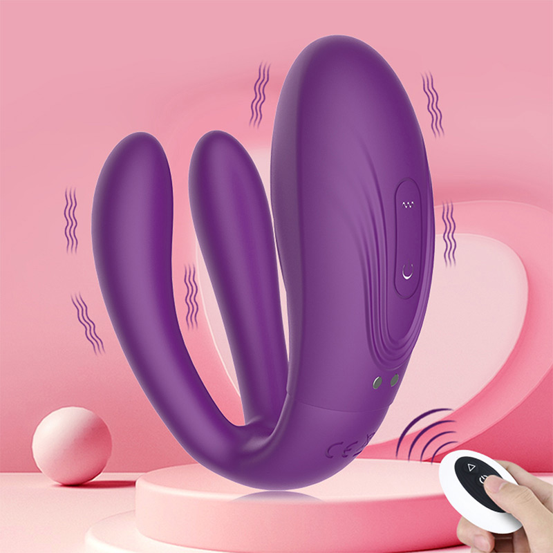 Fjärrkontroll Vagina Clitoris Vibrator I Lila